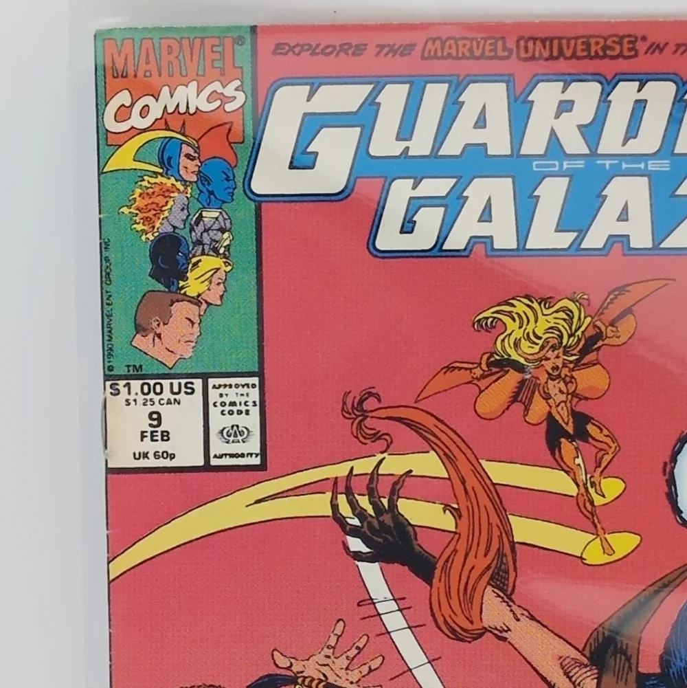 Marvel Guardians of the Galaxy #9 Comic Book 1990